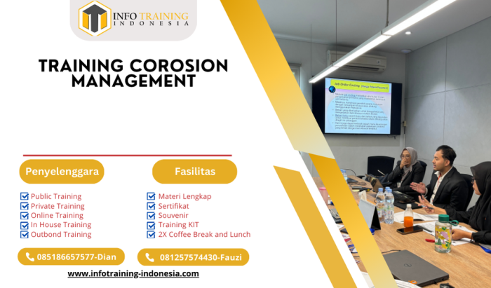 TRAINING COROSION MANAGEMENT