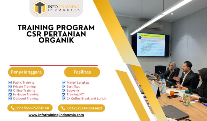 TRAINING PROGRAM CSR PERTANIAN ORGANIK