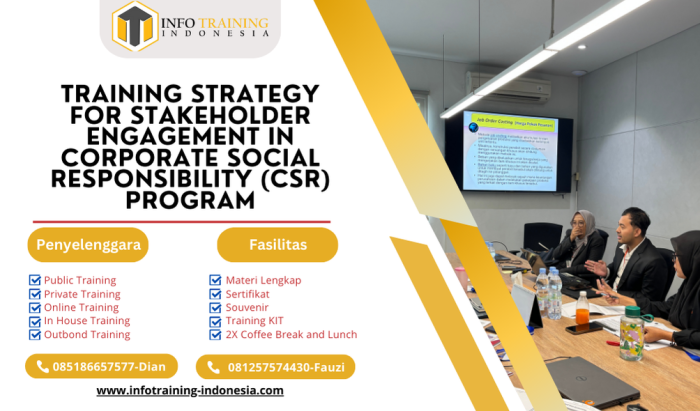 TRAINING STRATEGY FOR STAKEHOLDER ENGAGEMENT IN CORPORATE SOCIAL RESPONSIBILITY (CSR) PROGRAM