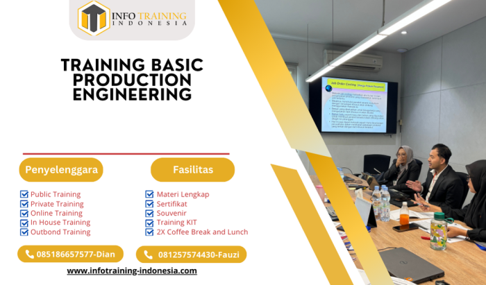 TRAINING BASIC PRODUCTION ENGINEERING