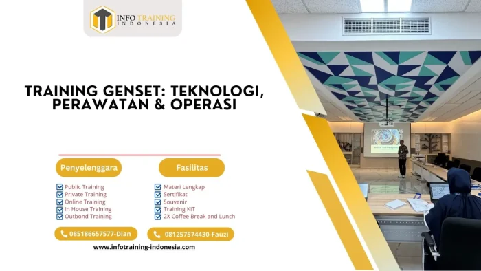 PELATIHAN GENSET: TEKNOLOGI, PERAWATAN & OPERASI JAKARTA