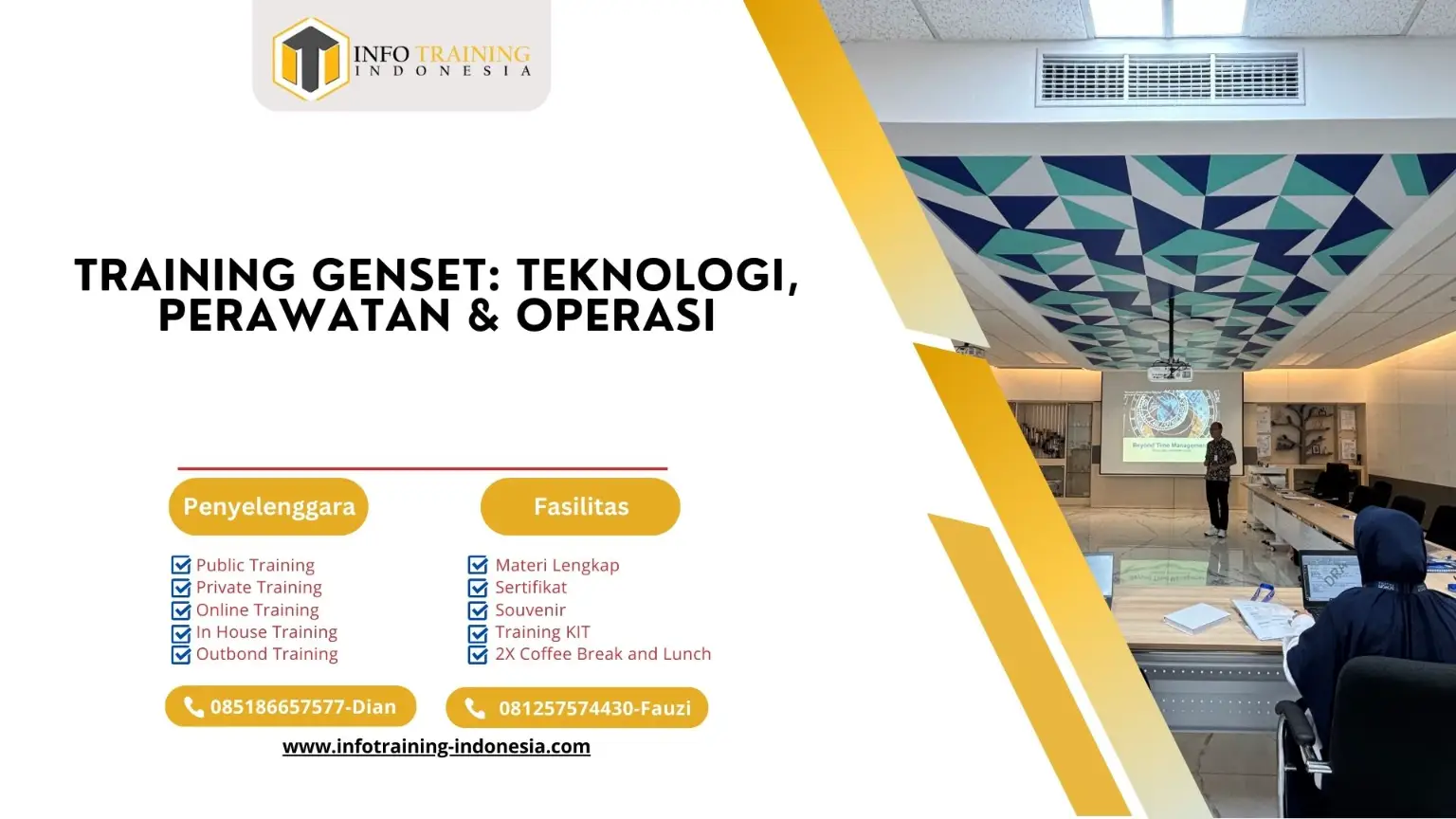 PELATIHAN GENSET: TEKNOLOGI, PERAWATAN & OPERASI JAKARTA