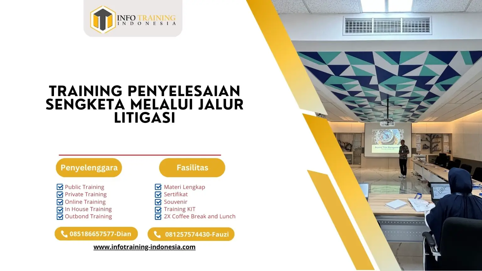 PELATIHAN PENYELESAIAN SENGKETA MELALUI JALUR LITIGASI JAKARTA