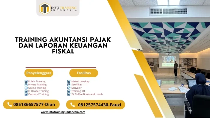 PELATIHAN AKUNTANSI PAJAK DAN LAPORAN KEUANGAN FISKAL JAKARTA